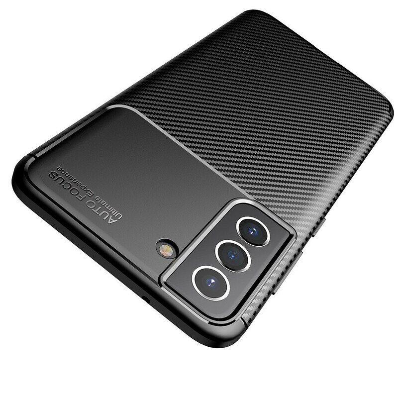 Case Samsung Galaxy S21 FE Flexible Texture Carbon Fiber
