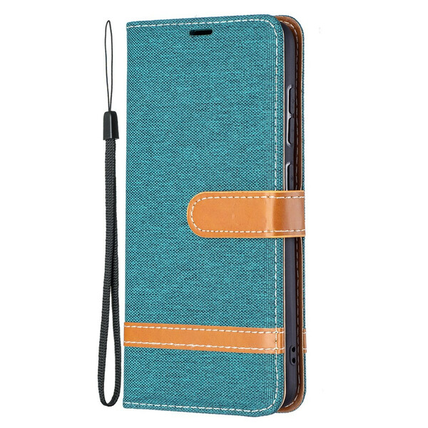 Samsung Galaxy S21 FE Fabric and Leather Effect Case with Strap