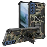 Case Samsung Galaxy S21 FE Camouflage Support Amovible