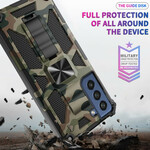 Case Samsung Galaxy S21 FE Camouflage Support Amovible