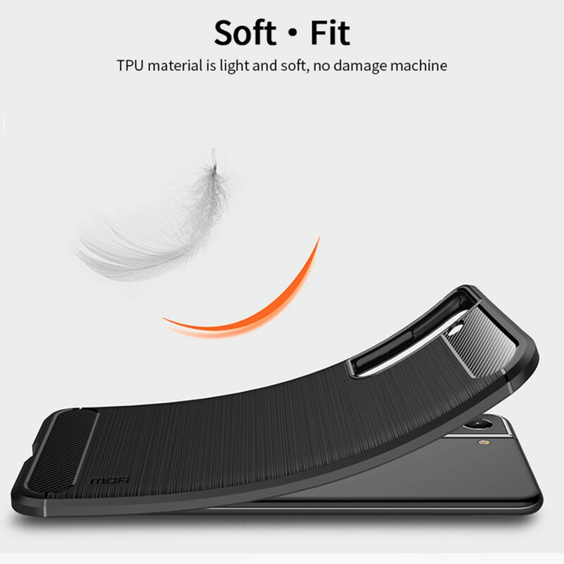 Samsung Galaxy S21 FE Brushed Carbon Fiber Case MOFI