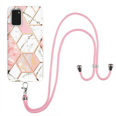 Samsung Galaxy A02s Premium Marble String Case