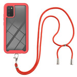 Samsung Galaxy A02s Hybrid Case with Cord and Colored Border