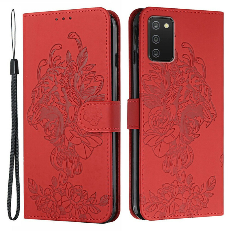 Samsung Galaxy A02s Tiger Baroque Lanyard Case