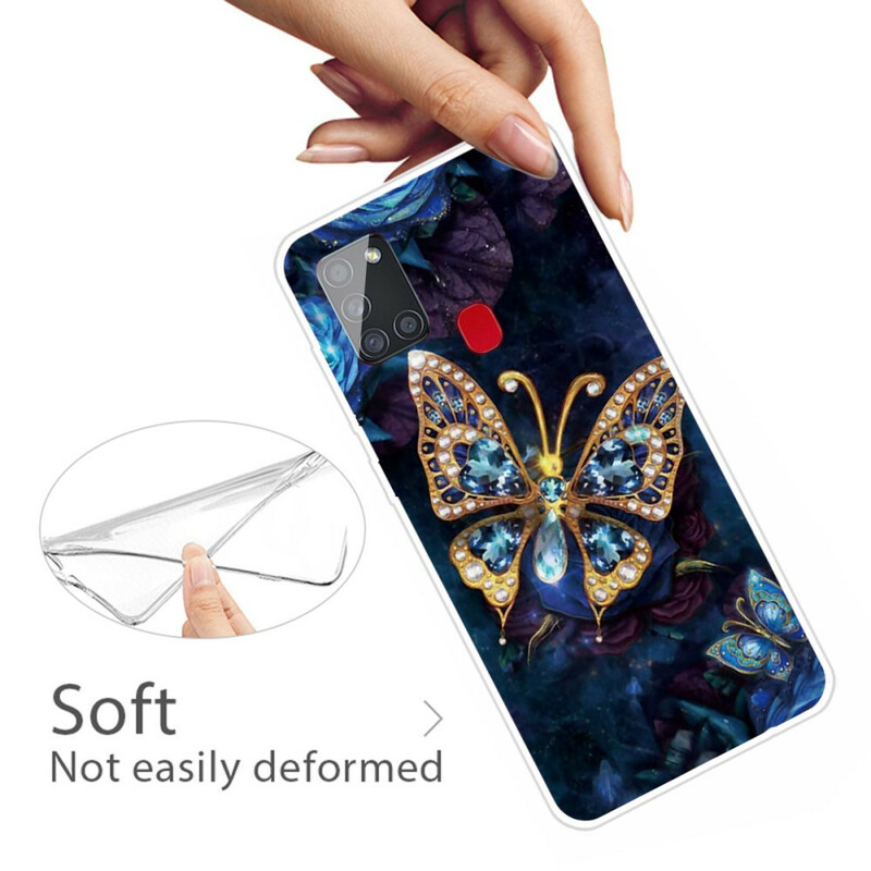 Case Samsung Galaxy A21s Varied Butterflies