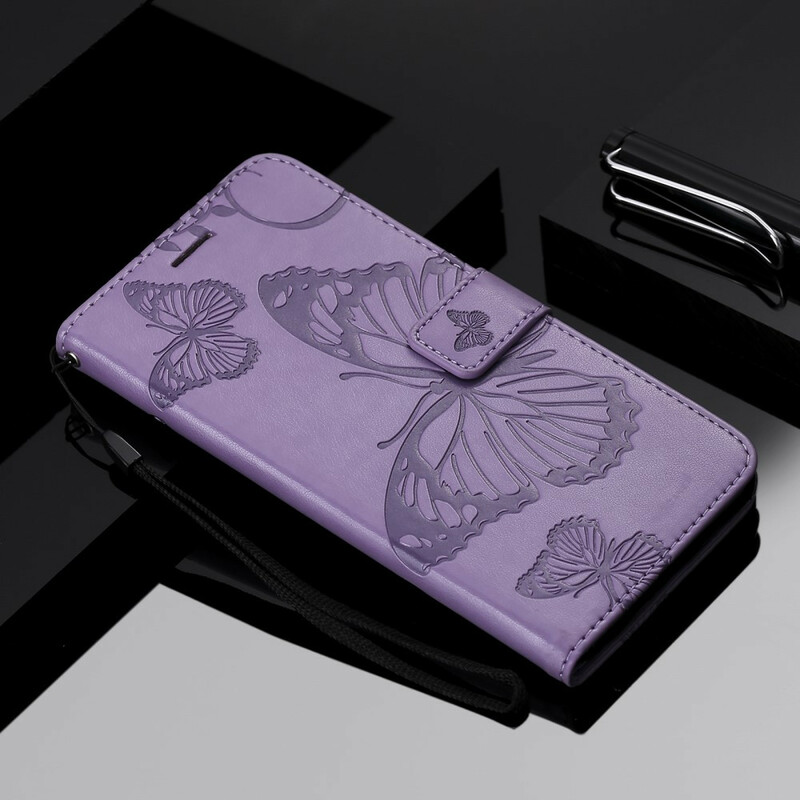 Samsung Galaxy S21 FE Giant Butterflies Strap Case