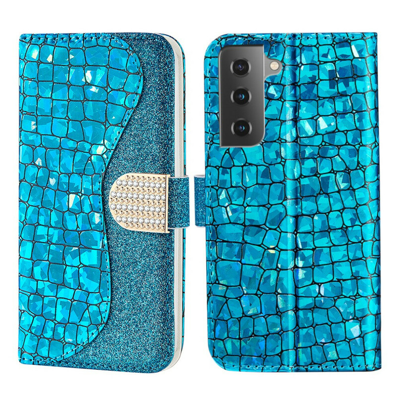 Housings Samsung Galaxy S21 FE Croco Diamants