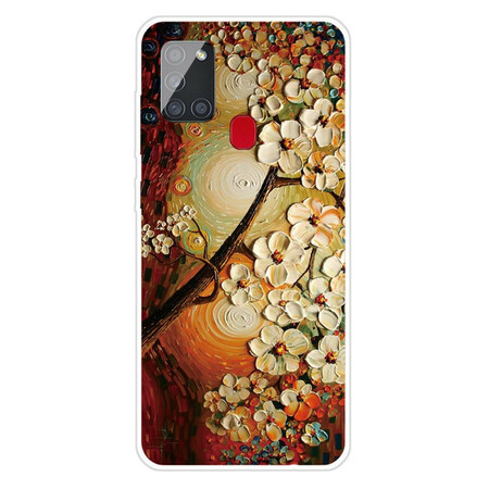 Case Samsung Galaxy A21s Flexible Flowers