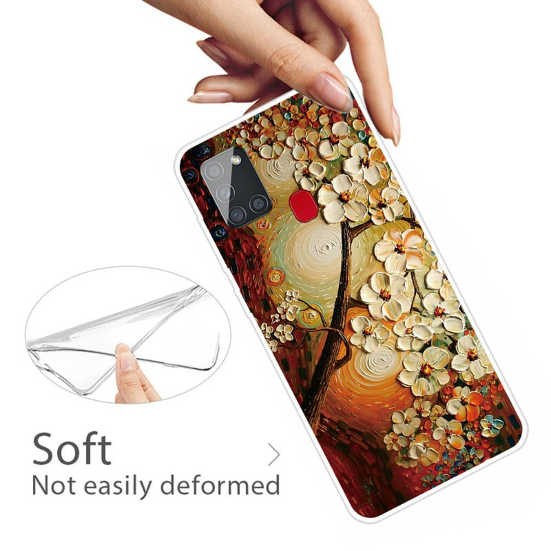 Case Samsung Galaxy A21s Flexible Flowers