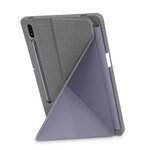 Smart Case Samsung Galaxy Tab S7 FE / T736 Texture Tissu Origami