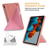 Smart Case Samsung Galaxy Tab S7 FE / T736 Texture Tissu Origami
