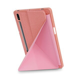 Smart Case Samsung Galaxy Tab S7 FE / T736 Texture Tissu Origami