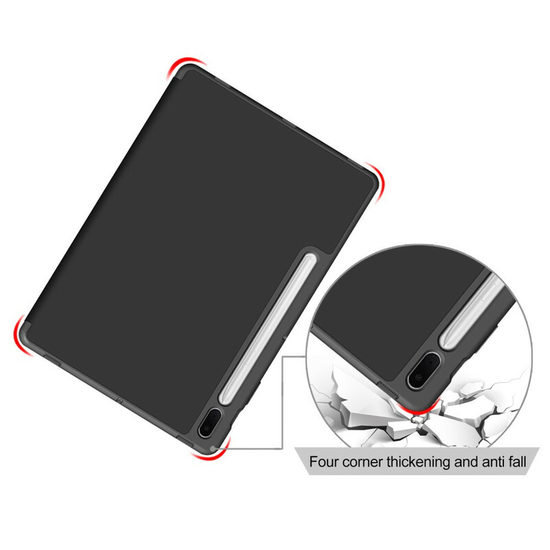 Smart Case Samsung Galaxy Tab S7 FE Tri-Fold Stylus Holder Reinforced Smart Case Samsung Galaxy Tab S7 FE Tri-Fold Stylus Holder Reinforced