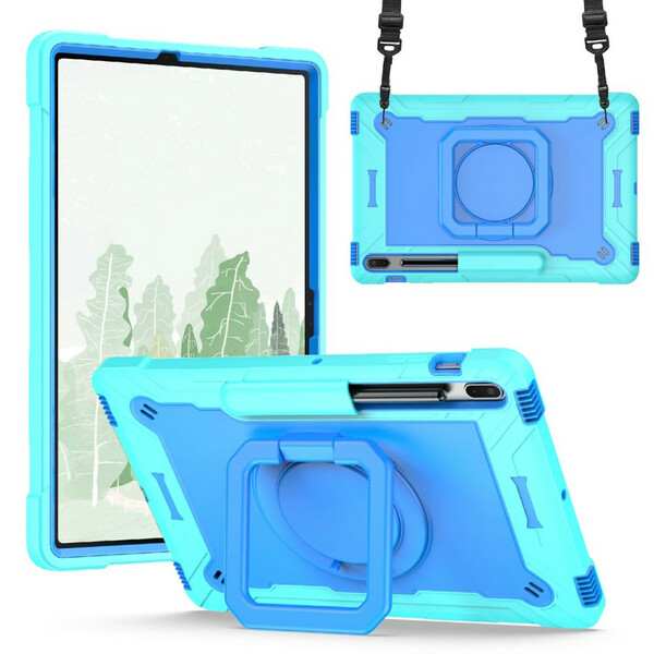 Samsung Galaxy Tab S7 Plus / S7 FE Case Stand and Shoulder Strap