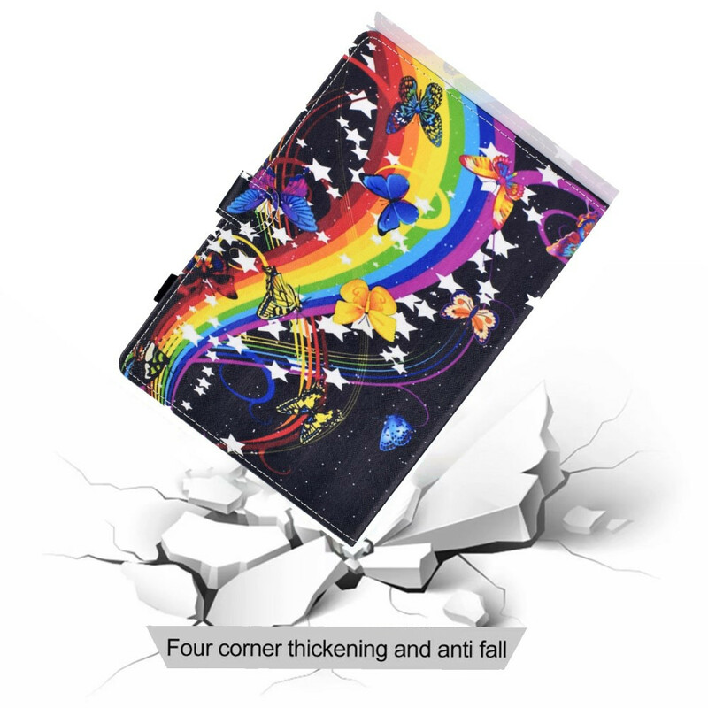 Case Samsung Galaxy Tab A7 Lite Rainbow Butterflies