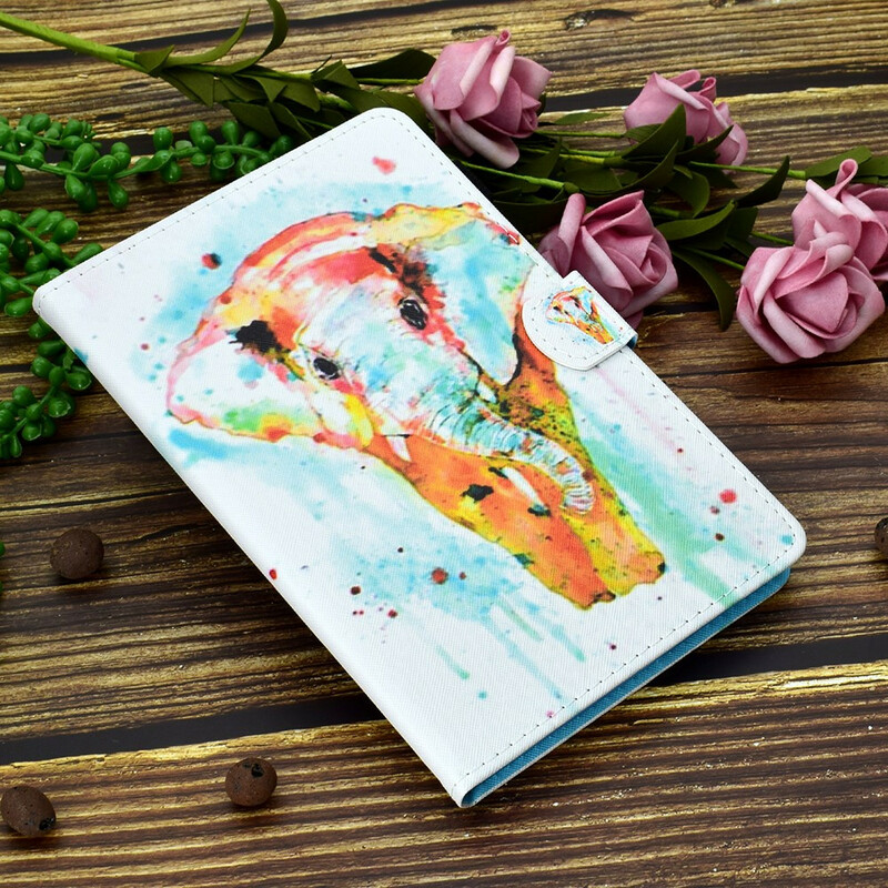 Samsung Galaxy Tab A7 Lite Watercolor Elephant Case Samsung Galaxy Tab A7 Lite Watercolor Elephant Case