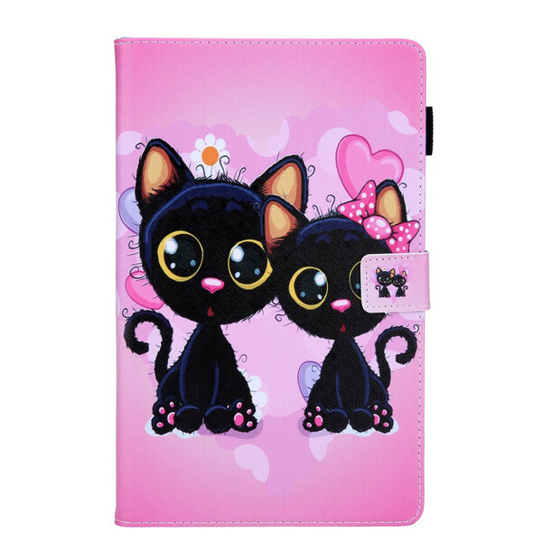 Case Samsung Galaxy Tab A7 Lite Couple of Cats