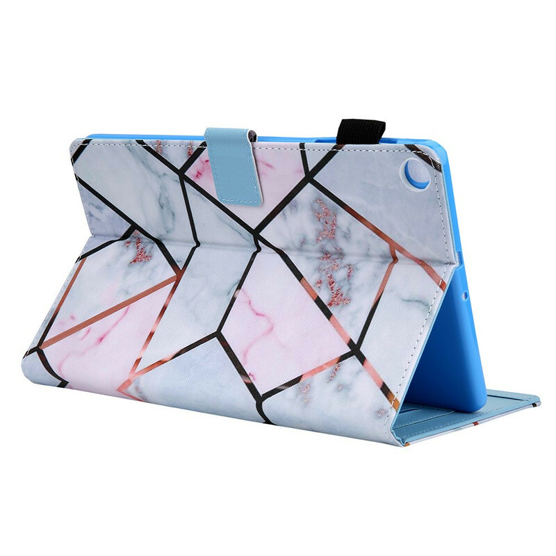 Samsung Galaxy Tab A7 Lite Geometric Marble Case