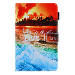 Cover Samsung Galaxy Tab A7 Lite Life is Short Sunset