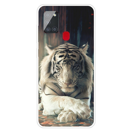 Case Samsung Galaxy A21s Flexible Tiger