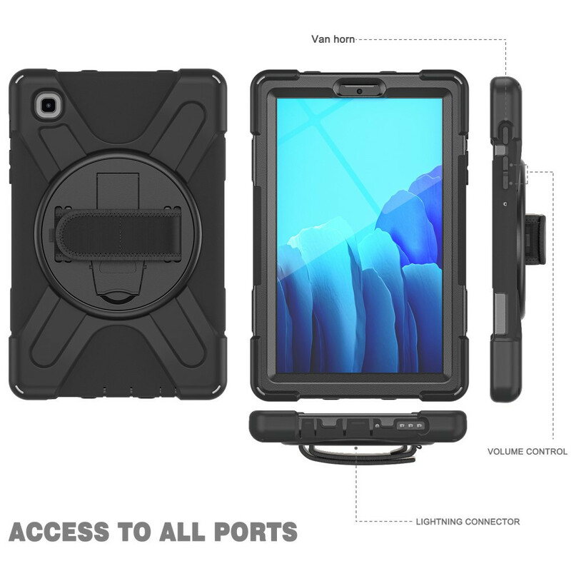 Samsung Galaxy Tab A7 Lite Multi-functional Case with Shoulder Strap