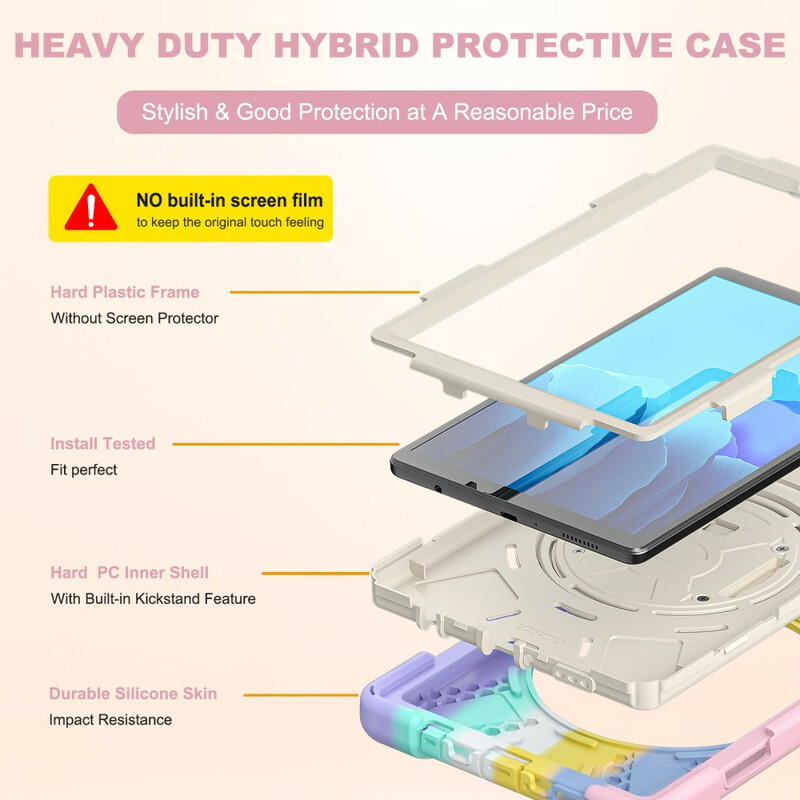 Case Samsung Galaxy Tab A7 Lite Multi-Function Shoulder Strap Color