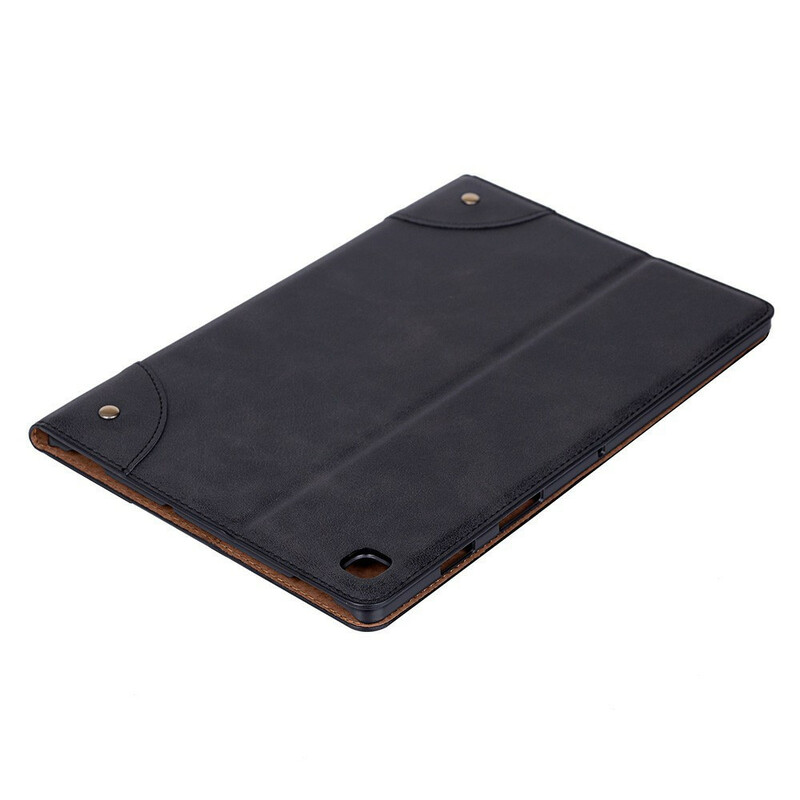 Samsung Galaxy Tab A7 Lite Leather Case Vintage Rivets