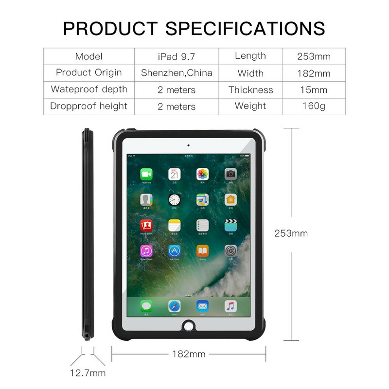 Case iPad 9.7" (2017) (2017) Waterproof