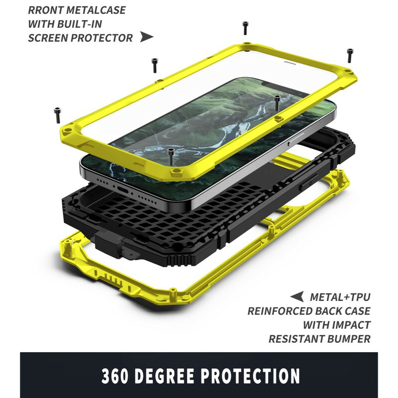 Case iPhone 12 Mini Waterproof avec Support R-JUST