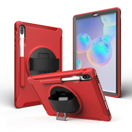 Samsung Galaxy Tab S6 Triple Protection Case with Strap and Stand