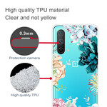 OnePlus Nord CE 5G Transparent Watercolor Flower Case