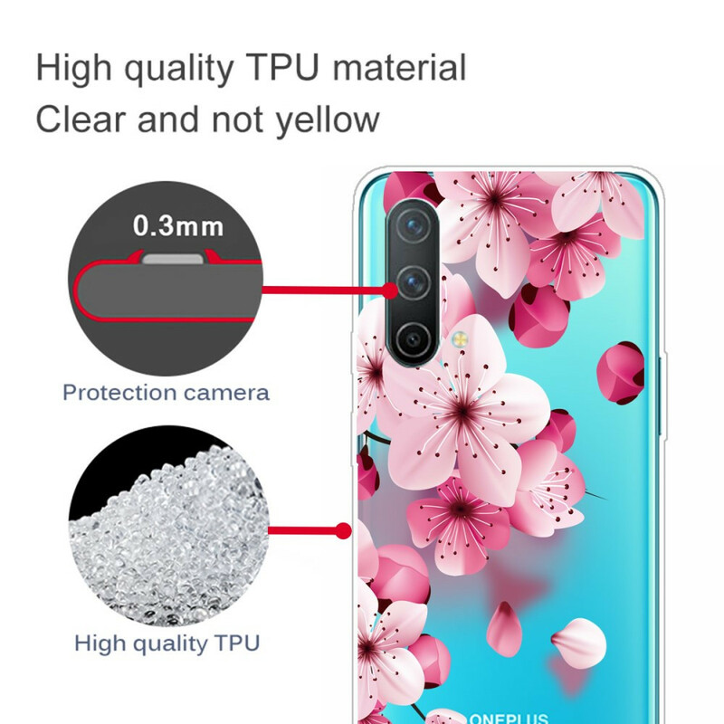 Cover OnePlus Nord CE 5G Small Pink Flowers