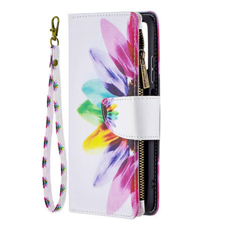 Xiaomi Redmi Note 10 / Note 10s 9 Pocket Zipper Flower