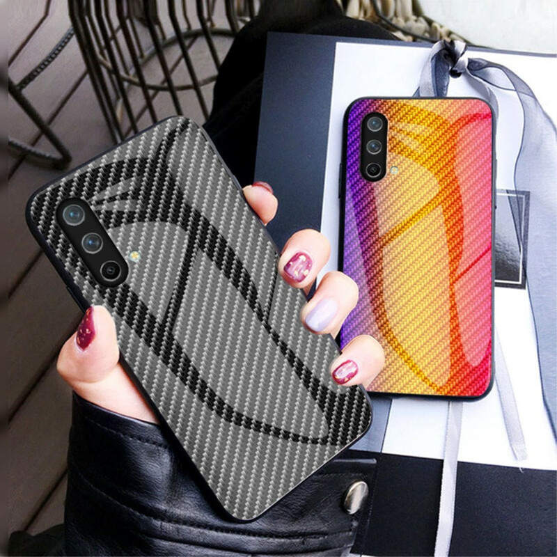 OnePlus Nord CE 5G Carbon Fiber Tempered Glass Case