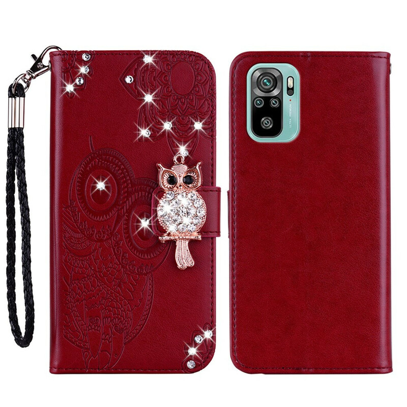 Xiaomi Redmi Note 10 / Note 10s Case Mandala Owl and Charm