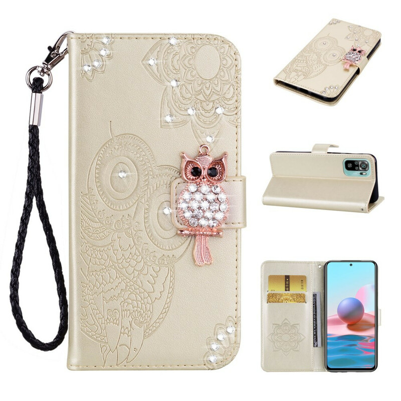 Xiaomi Redmi Note 10 / Note 10s Case Mandala Owl and Charm