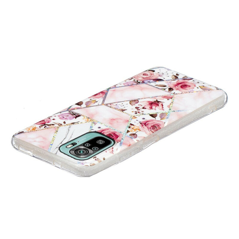 Xiaomi Redmi Note 10 / Note 10s Marbled Flowers Case