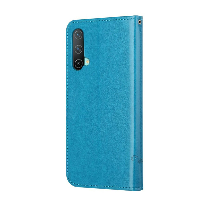 OnePlus Nord CE 5G Butterflies And Flowers Strap Case OnePlus Nord CE 5G Butterflies And Flowers Strap Case