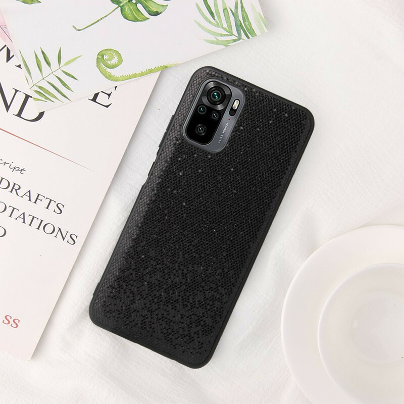 Xiaomi Redmi Note 10 / Note 10s Black Glitter Case