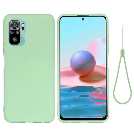 Xiaomi Redmi Note 10 / Note 10s Liquid Silicone Case With Strap