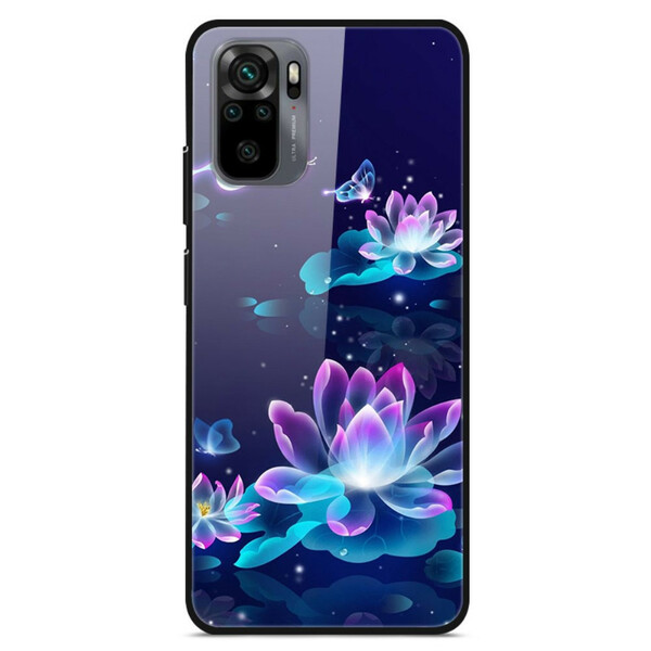 Xiaomi Redmi Note 10 / Note 10s Water Lilies Tempered Glass Case