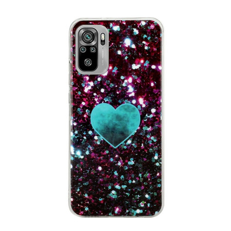 Xiaomi Redmi Note 10 / Note 10s Marble Glitter Case