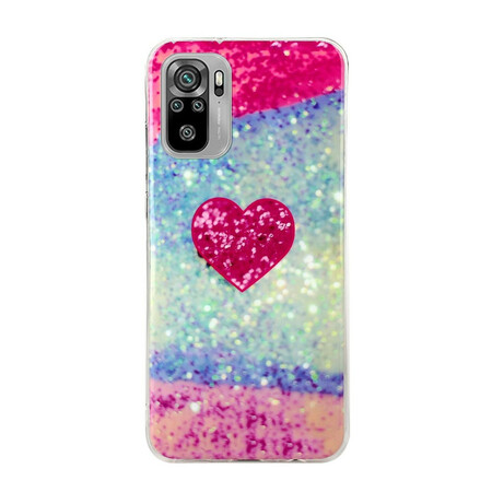 Xiaomi Redmi Note 10 / Note 10s Marble Glitter Case