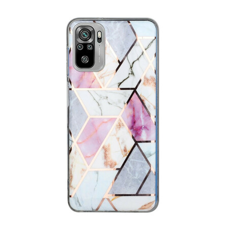 Xiaomi Redmi Note 10 / Note 10s Case Marble Geometry Colorful