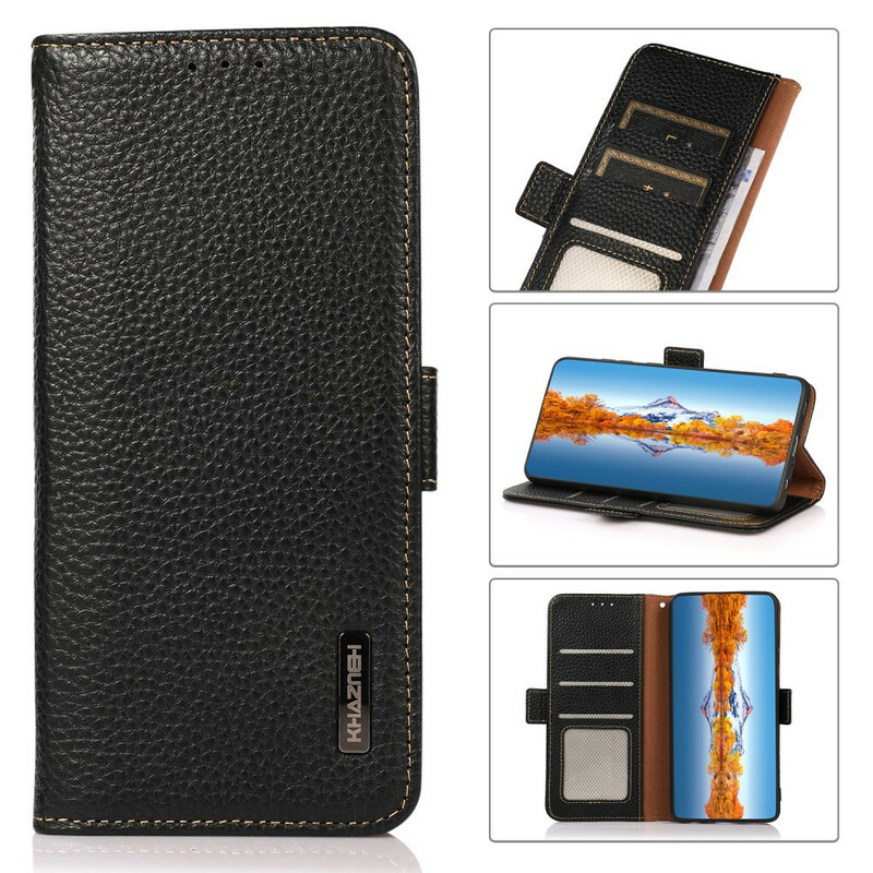 Xiaomi Redmi Note 10 / Note 10s Leather Case Lychee KHAZNEH RFID
