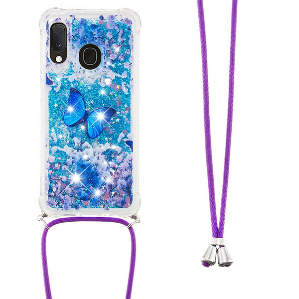 Samsung Galaxy A20e Glitter Butterfly Cover