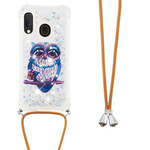 Samsung Galaxy A20e Sequined Case Miss Owl