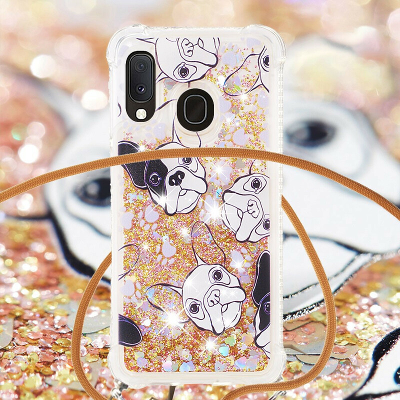 Samsung Galaxy A20e Sequined Dogs Case