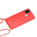 Samsung Galaxy A21s Silicone Case with Colored Cord