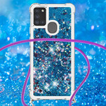 Samsung Galaxy A21s Glitter Case with Lanyard